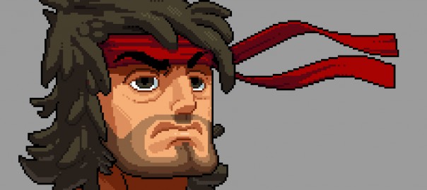 Rambro est dans Broforce depuis le tout début !